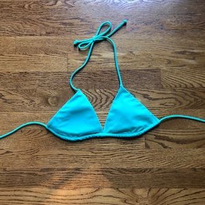 Victoria’s Secret triangle top in blue green